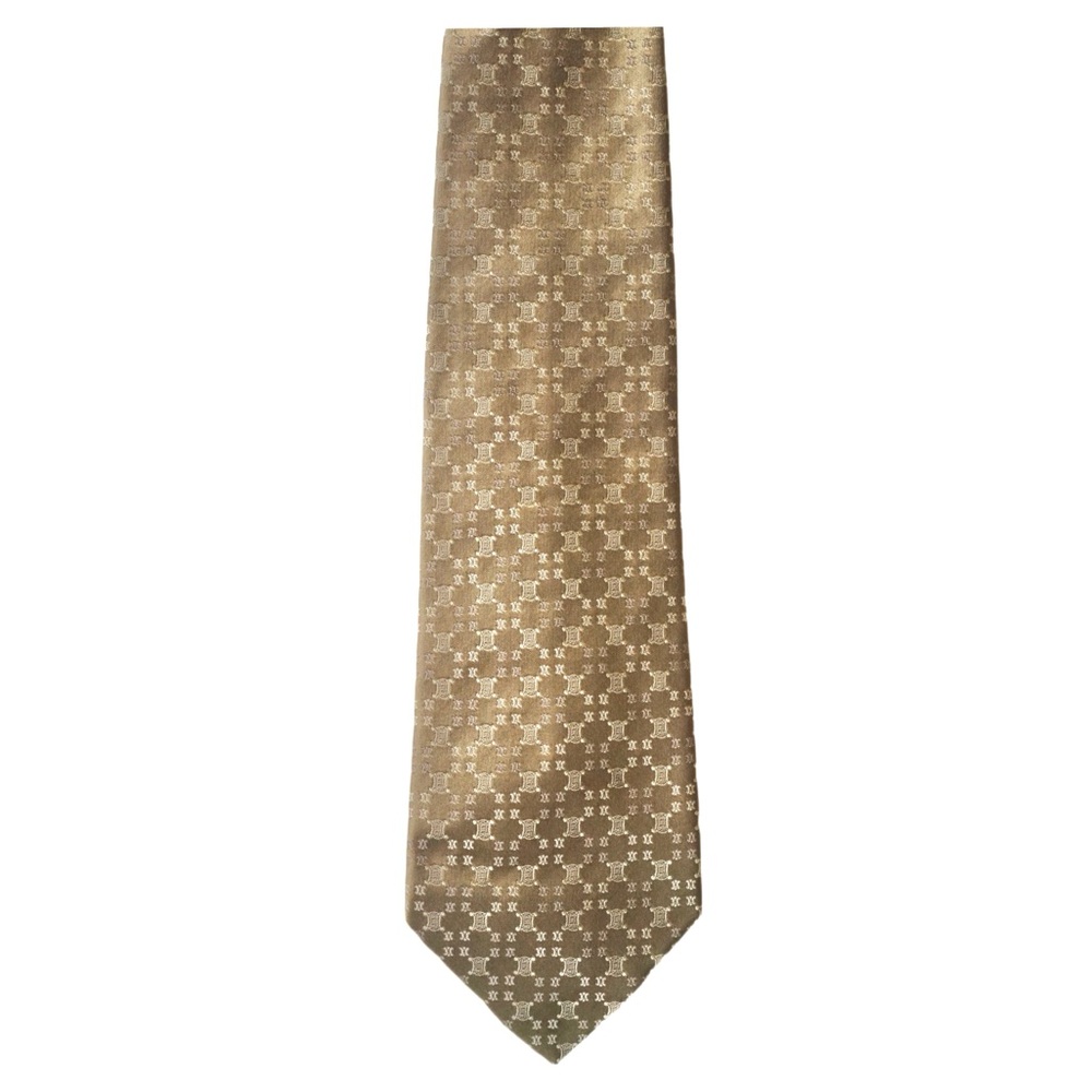 Celine Arc-de-Triomphe Logo Monogram Tie NWOT - Picture 4 of 4